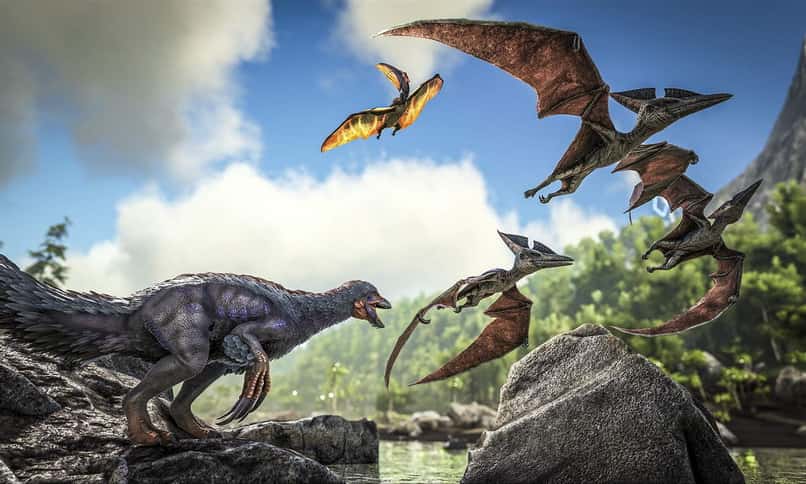 varios dinosaurios arca