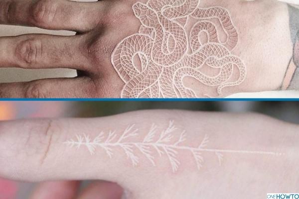 Los pros y los contras de los tatuajes de tinta blanca