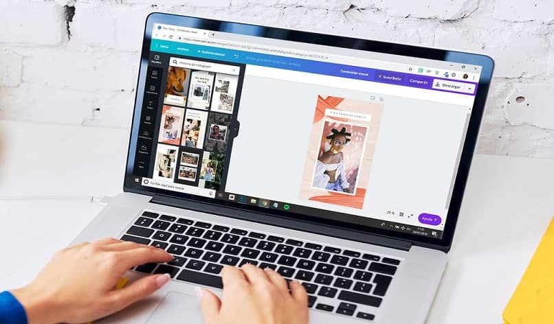 interfaz de computadora portátil