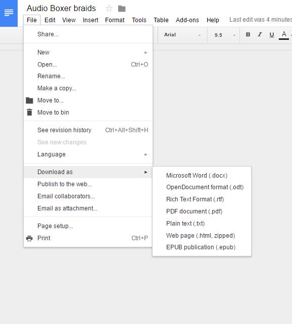 Cómo guardar un documento de Google en tu computadora - Paso 2